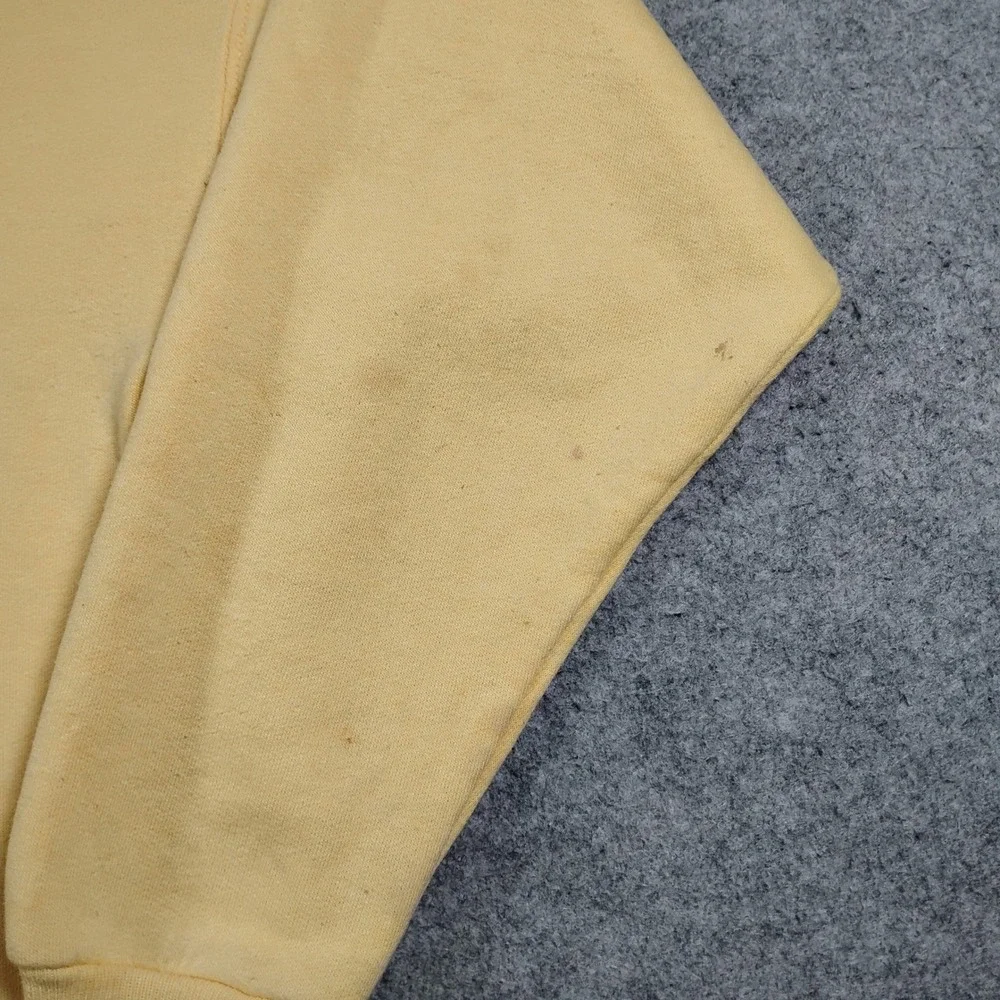 Vintage Hanes Nevada County Libraries Sweatshirt Unisex M Yellow Crewneck 90s